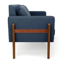 Ver imagem 4 de Namoradeira 2 Lugares Lana Suede Base de Madeira - D'Rossi DRossi Azul Marinho