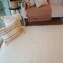 Ver imagem 2 de Tapete Artesanal Básico Sala Peludo Algodão Cru 200 X 300 sem Franja