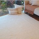 Ver imagem 4 de Tapete Artesanal Básico Sala Peludo Algodão Cru 200 X 300 sem Franja