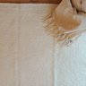 Tapete Artesanal Básico Sala Peludo Algodão Cru 200 X 300 sem Franja - 3