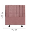 Ver imagem 2 de Cabeceira para Cama Box Solteiro 90 Cm Clara:rose