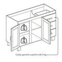 Ver imagem 5 de Balcao com Tampo 2 Portas 120 Cm Madeira Macica Taeda 1291c Castanho Festra
