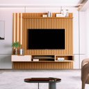 Ver imagem 3 de Home Ripado com 2 Prateleiras e Led Chiba Nature Pérola
