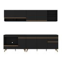 Ver imagem 6 de Armário de Cozinha Modulada Compacta 4 Pçs com Balcão para Cooktop Veneza Multimóveis MP2261