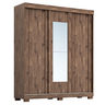 Guarda Roupa C/Espelho Samira 3pts Café ACP Móveis 100%MDF - 1