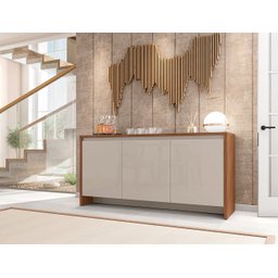 Buffet Aparador Legancy Cedro Off White 3 Portas - 4