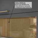 Ver imagem 6 de Armário de Cozinha Modulada com Balcão e Tampo 11 Portas 5 Gavetas Ágata 100% Mdf Vidro Reflecta Amê