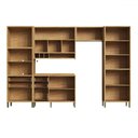 Ver imagem 3 de Armário de Cozinha Modulada com Balcão e Tampo 11 Portas 5 Gavetas Ágata 100% Mdf Vidro Reflecta Amê
