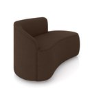 Ver imagem 7 de Sofá 2 Lugares Orgânico 140cm Morgan e Poltrona Lua Suede Marrom D03 - D'Rossi