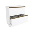Ver imagem 2 de Balcão 2 Gavetas Kappesberg Celeste 100% Mdf Branco 80cm