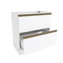 Ver imagem 4 de Balcão 2 Gavetas Kappesberg Celeste 100% Mdf Branco 80cm