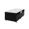 Cama Box Baú Solteiro + Colchão D33 One Face - 61x88x188cm - E-shop Casa - Couro - 5