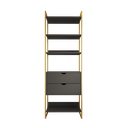 Ver imagem 2 de Modulo Closet Industrial com Gaveta Ferro Dourado Preto