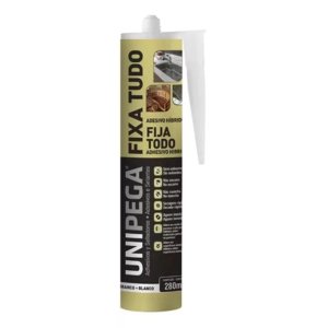 Cola Fixa Tudo Silicone Branco Adesivo 400g Metais Concreto Vidros
