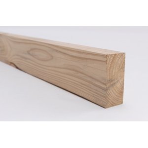 Caibro Aplainado de Pinus Tratado com Nós 6,5x13x150 Centímetros - Pensemadeiras - Natural Único