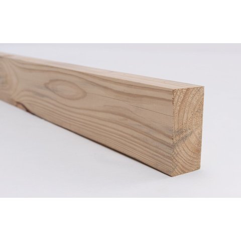 Caibro Aplainado de Pinus Tratado com Nós 6,5x13x150 Centímetros - Pensemadeiras - Natural Único