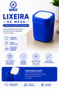 Ver imagem 1 de Lixeira de Mesa Compacta com Tampa Basculante:Azul