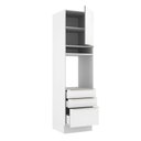 Ver mais imagens de Torre Quente 60 Cm 1 Porta 3 Gavetas Branco/Branco Veludo