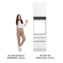 Ver imagem 7 de Torre Quente 60 Cm 1 Porta 3 Gavetas Branco/Branco Veludo