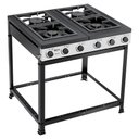 Ver imagem 1 de Fogão Imperador Semi Industrial 4 Queimadores sem Forno com Grelha Dupla 30 x 30 cm Clarice