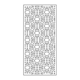 Painel Vazado Divisória Mdf Istambul Branco Decore Painéis e Divisórias 1,80x2,40m - 1