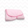 Trocador de Fraldas Portátil Impermeável Cor:chevron Rosa Bebê - 1