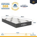 Ver imagem 7 de Cama Box Baú com Colchão de Espuma D33 Ortobom Airtech 100 + Auxiliar Unique Solteiro 88cm