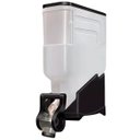 Ver imagem 1 de Dispenser Avulso 1 Módulo 35 Litros ou 15 Kilos Armazenamento Ração Grãos Cereais Preto Agp