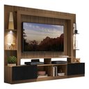 Ver imagem 1 de Estante Com Suporte Tv 65" E Leds Berlim Multimóveis V3384 Madeirada/Preta Madeirado/Preto