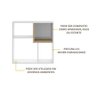 Armário Nicho de Banheiro Multimóveis FG960 Branco/Madeirado - 3