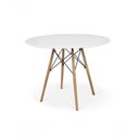 Ver imagem 3 de Kit Mesa Jantar Eiffel 90cm Branca + 4 Cadeiras Eames Eiffel Pretas