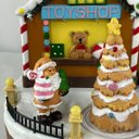 Ver imagem 7 de Vila Natalina Enfeite Natal Loja Brinquedos Papai Noel Biscoito Arvore Decoracao Mesa Estante Sala C