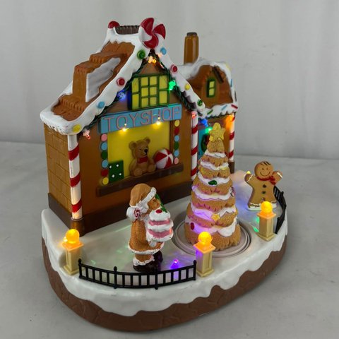 Vila Natalina Enfeite Natal Loja Brinquedos Papai Noel Biscoito Arvore Decoracao Mesa Estante Sala C