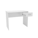 Ver imagem 4 de Mesa Computador Casal Arapei C/ 1 Gaveta Branco - Politorno