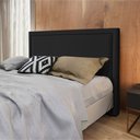 Ver imagem 2 de Cabeceira Cama Box Queen 1,60m Estofada Aruba Veludo Preto
