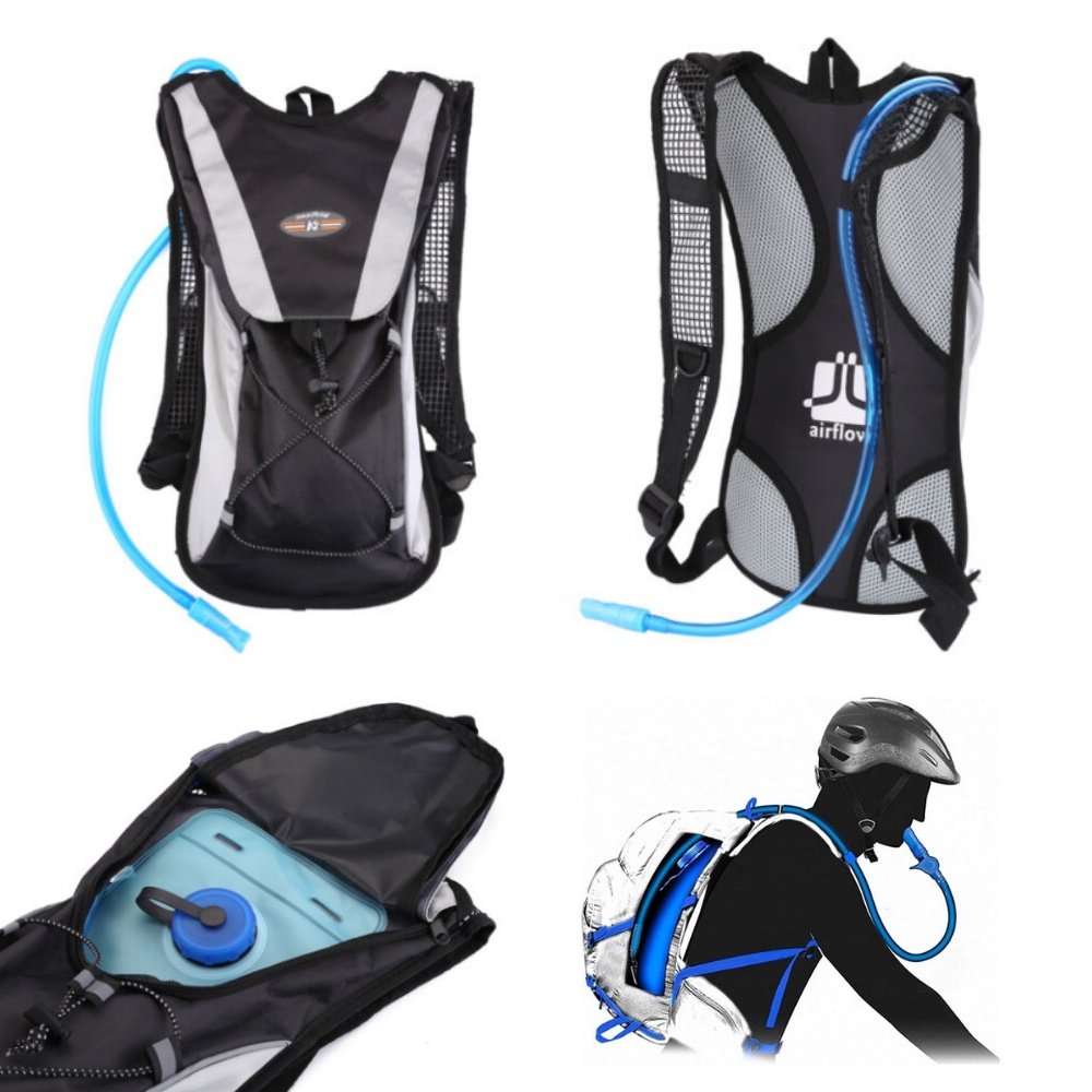 Mochila de Hidratacao Ciclismo - com Bolsa D'agua de 2 Litros Termica - 5