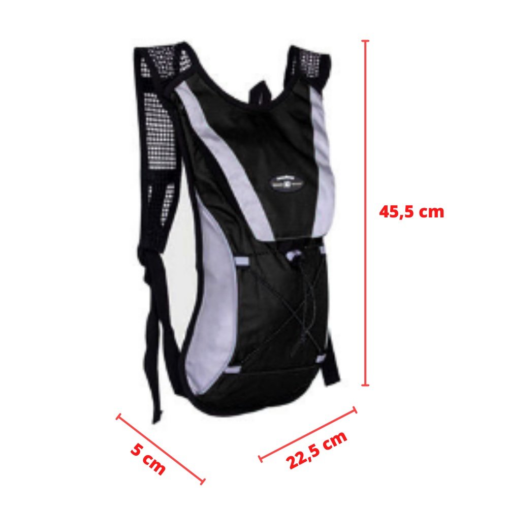 Mochila de Hidratacao Ciclismo - com Bolsa D'agua de 2 Litros Termica - 3