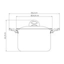 Ver imagem 3 de Espagueteira Loreto em Alumínio com Revestimento Interno e Externo em Antiaderente Starfl