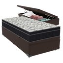 Ver imagem 1 de Cama + Box com Bau Solteiro Colchão Extra Firme Airtech Ortobom D45 Cor:marrom