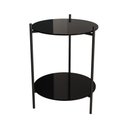 Ver imagem 3 de Mesa Lateral Industrial Premium Marbella Preta - Cor: Preto