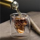 Ver imagem 6 de Copo de Vidro Duplo Formato Caveira 150ml - 2 Unidades