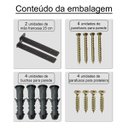 Ver imagem 4 de Mão Francesa Cantoneira Preta Invisível 25cm 2 Unidades - Preto Fosco