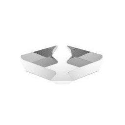 Centro de Mesa de Aco Inox Origami 31cm X 7cm X 31cm - 1