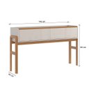 Ver imagem 1 de Aparador Elegance com 2 Gavetas Off White/jequitiba - Lukaliam