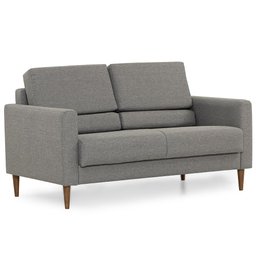 Sofá Herval Spirit, 2 Lugares, Linho Grafite, Desmontável - 2