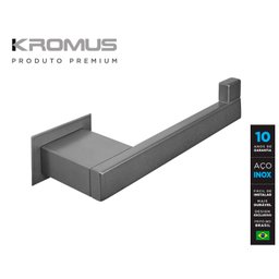Papeleira Inox Grafite - Kromus RT0302-EG (Lado Esquerdo) - 3