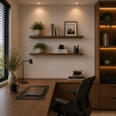 Ver imagem 6 de Kit de 2 Prateleiras Marrom 70cm Quarto Sala Cozinha Parede