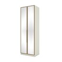 Ver imagem 1 de Guarda Roupa Modulado Seletto 2 Portas Areia/jequitibá com Espelho - Móveis Henn