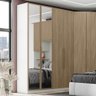 Guarda Roupa Modulado Seletto 2 Portas Areia/jequitibá com Espelho - Móveis Henn - 4