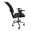 Ver imagem 5 de Cadeira Escritório Tela New Base Nr17 Back System Cromada